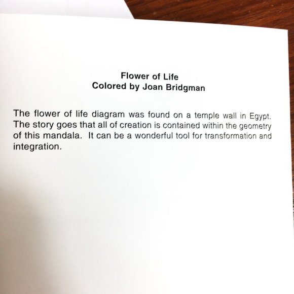 Blank Note Cards Soaring Flower of Life Mandala Pkg 10 - Picture 5 of 6